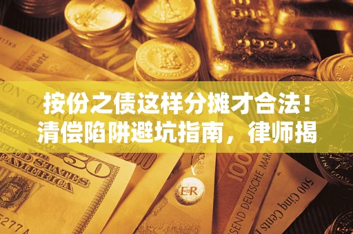 北京按份之债这样分摊才合法！清偿陷阱避坑指南，律师揭秘关键条款
