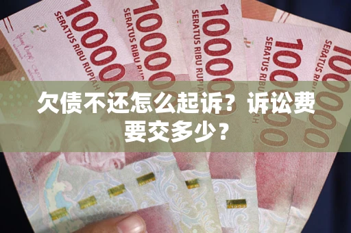 北京欠债不还怎么起诉？诉讼费要交多少？