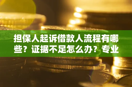 北京担保人起诉借款人流程有哪些？证据不足怎么办？专业律师解答