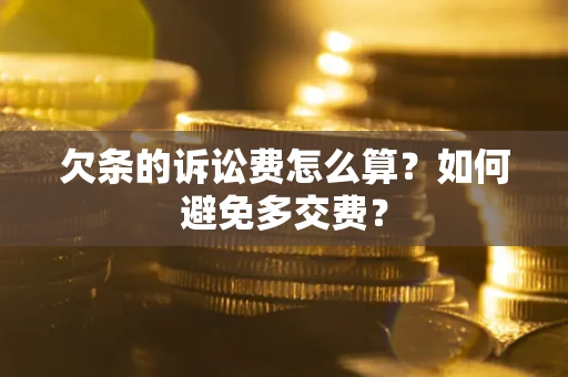 北京欠条的诉讼费怎么算？如何避免多交费？